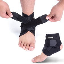 Ankle Support Brace, Breathable Neoprene Sleeve, Adjustable Wrap  1 Pack 