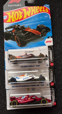 HOT F1 LOT of 3 SCUDERIA, Visa, Mclaren, Hot wheels Formula 1