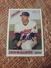 Zach McAllister Autographed 2015 Heritage Signed Baseball Card #515 Indians