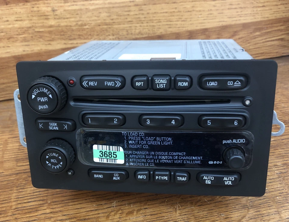 Nuevo Hummer H2 Chevy Silverado Tahoe GMC Sierra Bose 6 Cd Changer Radio Desbloqueado Foto 2 de 4