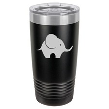 Tumbler 20oz 30oz Travel Mug Cup Vacuum Insulated Stainless Steel Baby Elephant