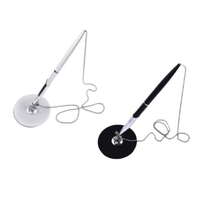 Style Ballpoint Pen Desk Pens with Chain for Corporate Environments Counter