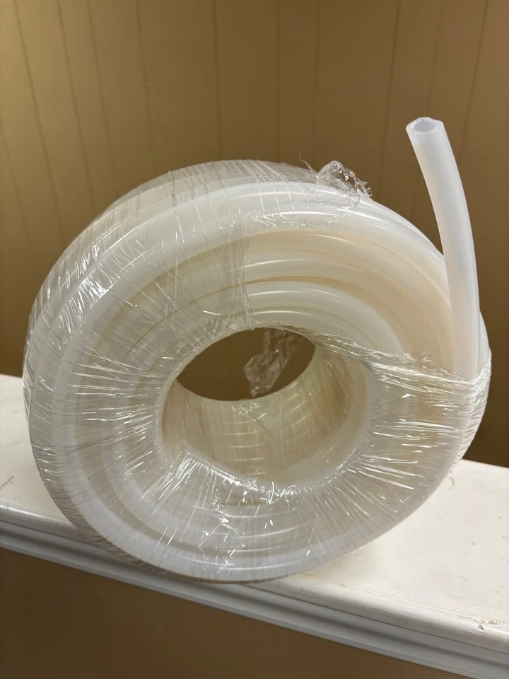 High Temp Clear Silicone Tubing 3/8" ID x 5/8" OD x 1/8 wall 70A Durometer - Image 3 of 3