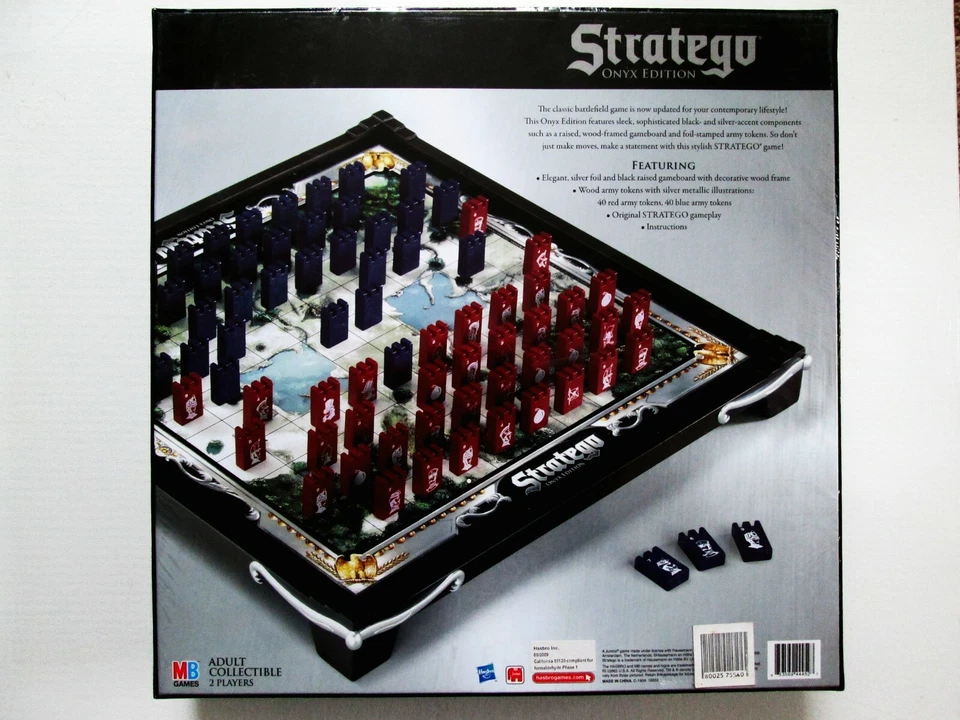 NEW Sealed Stratego Onyx Edition Hasbro Collectible Edition Strategy Board Game - Image 2 of 4
