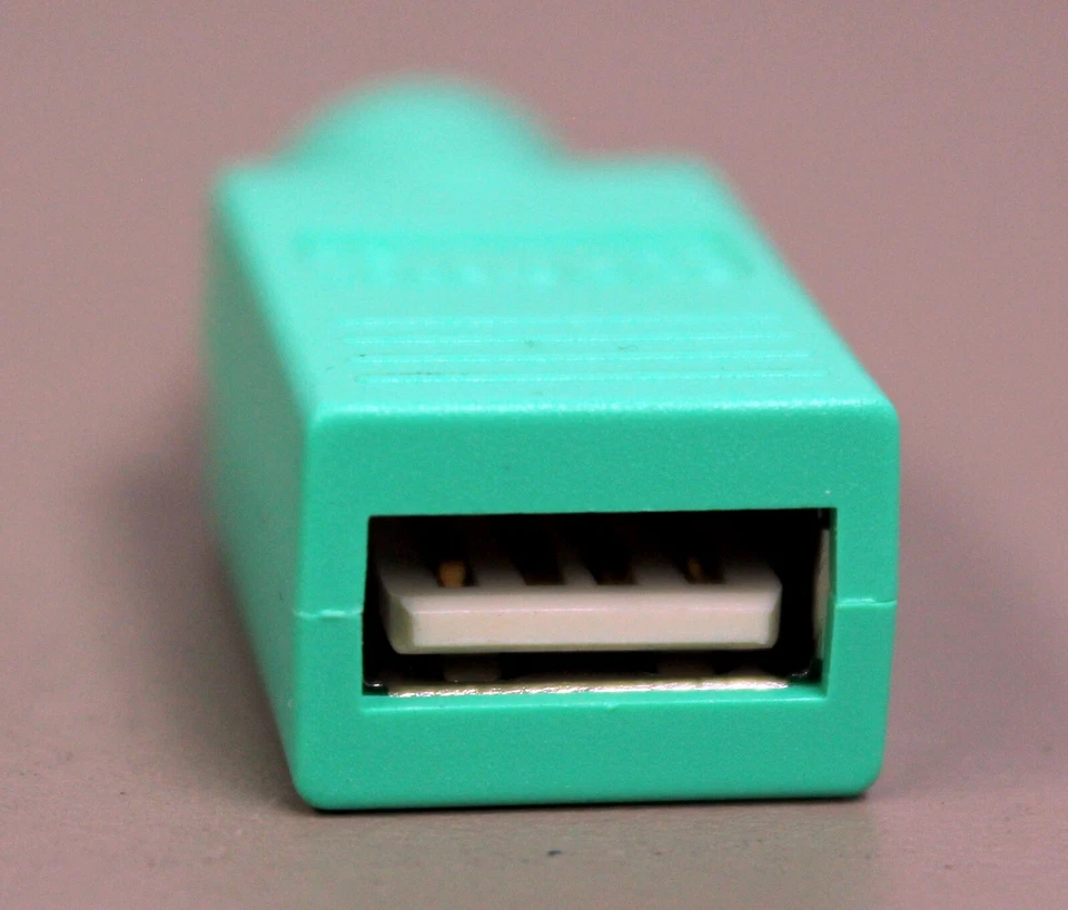 USB Female to PS2 Male mini DIN PC Trackball Mouse or Keyboard Adapter Connector - Image 3 of 4