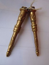 2 AIGUILLETTES POUR FOURRAGERE 19ème SIECLE SAPEUR ? POMPIER ?