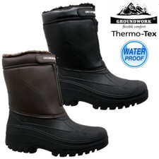 LADIES SNOW BOOTS WINTER WATERPROOF MUCKER THERMAL WELLINGTONS FUR BOOTS SIZE
