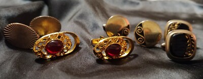 Lot Of Four Vintage Unbranded Cuff Links Just added one more pair