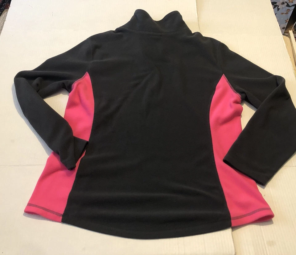 Suéter Top Pullover Polar Azul Marino Antiguo Talla XL Gris y Rosa G2D20 Foto 2 de 4