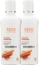 VLCC Sandal Cleansing Milk-Deep Cleanses,Soothes Skin & Even Skin Tone(Pack of 2