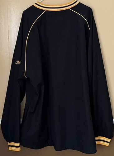 Pittsburgh Steelers V Neck Windbreaker Jacket Mens 2XL NFL Reebok Pullover - Picture 4 of 7