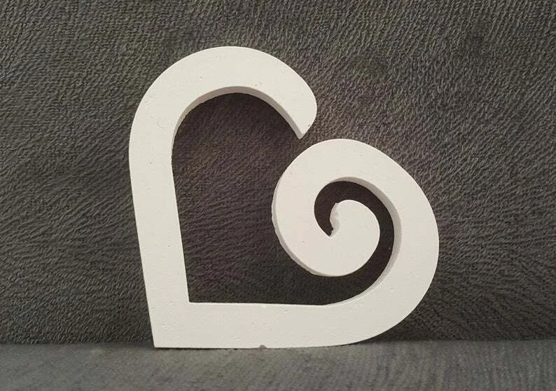 Moule Silicone Suspension Coeur Noël 9cm pour Plâtre Résine Argile Cire Savon - Photo 3/4