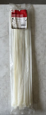 (50-Pk) Gardner Bender Heavy-Duty Cable Ties 175 lbs. Natural White Nylon 24"