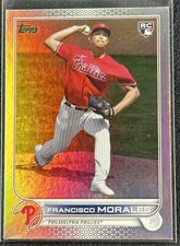 2022 Topps Update FRANCISCO MORALES Rainbow Foil Rookie RC #US318 - Phillies
