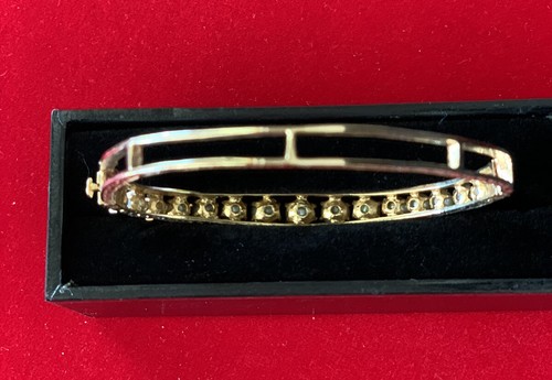 Art Deco 14k Gold Pearl Oval Bracelet - Picture 3 of 12