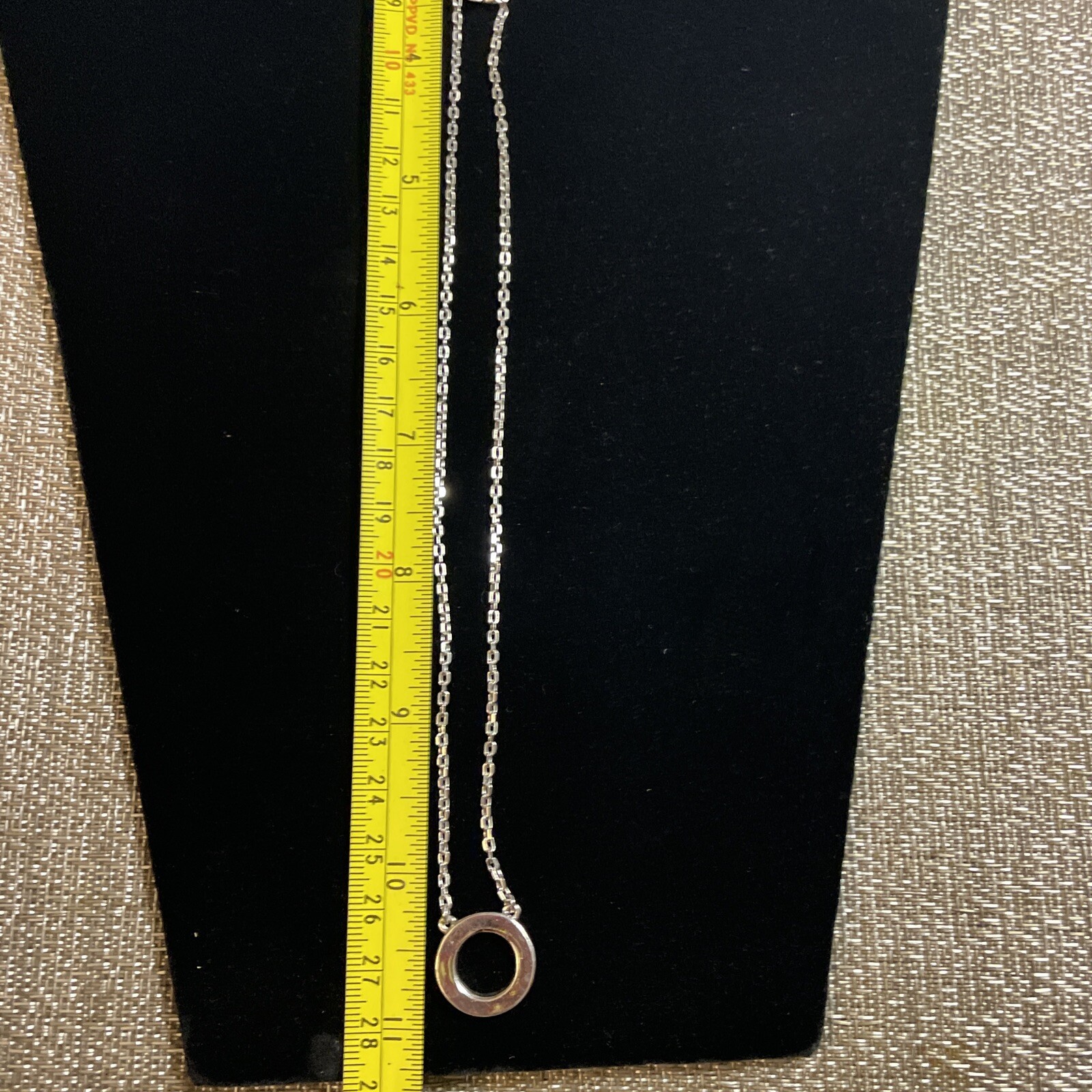 Givenchy Necklace  Circle Clear Crystal Rhineston… - image 12