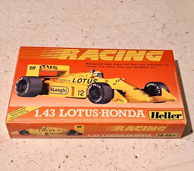 Original 1/43 Heller Kit No. 80102 Lotus Honda Racing Race Car Model Sealed