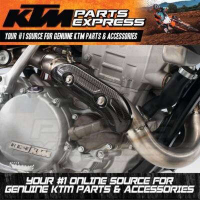 NEW KTM EXHAUST CARBON FIBER PIPE GUARD 2007-2023 EXC SX-F XCF-W