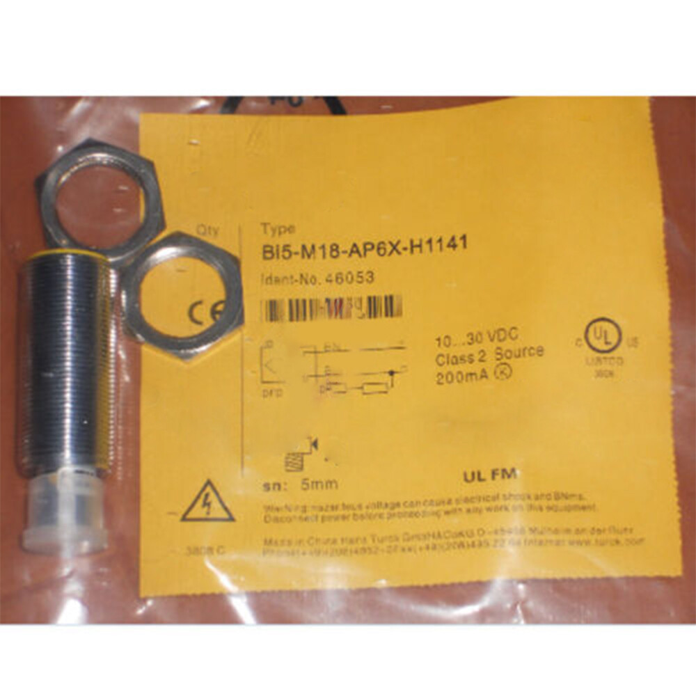 TURCK BI5U-M18-AP6X-H1141 Proximity Sensor | 10-30V DC, 200mA | Industrial Automation Sensor – Brand New & Ready To Install