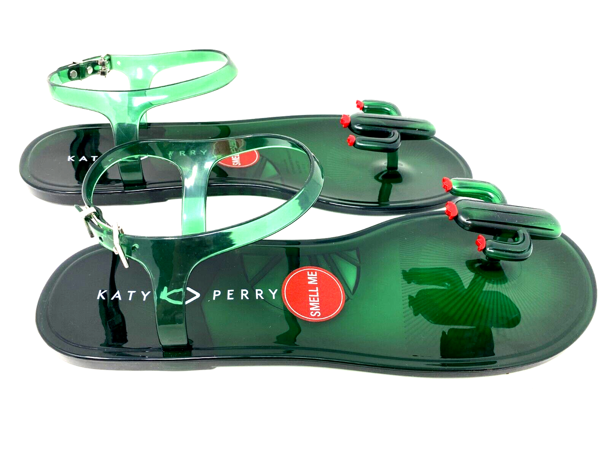 Katy Perry Women's The Geli Flat Sandal Cactus Green Size 11