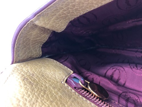 Cartier Must Line Cuero Mostaza Bolso sin asas Accesorios Bolsa Bolso de mano Francia - Imagen 21 de 24