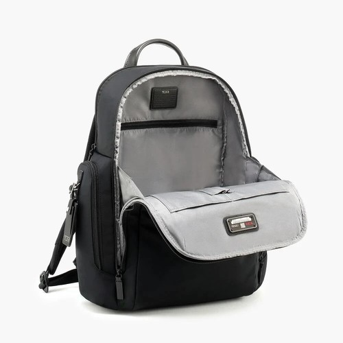 Tumi BENSON Smooth Polyester 17.5” Large Laptop Backpack GRAY/ BLACK NWT - Picture 2 of 8