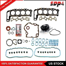 Head Gasket Set Water Pump Timing Cover Gasket For 03 Dodge Ram 1500 4.7L SOHC