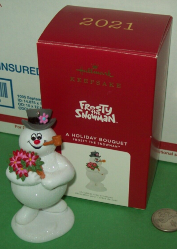 Hallmark A Holiday Bouquet Frosty the Snowman 2021 Ornament - Picture 4 of 14