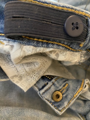 Cat & Jack Boys Skinny Jeans Distressed Knee Detail Adjustable Waist size 8 - Picture 4 of 4