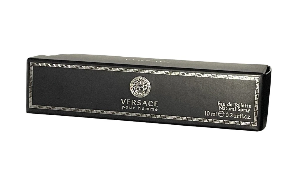 Mini para hombre Versace Pour Homme Signature de Versace 0,3 OZ EDT nuevo en caja Foto 2 de 3