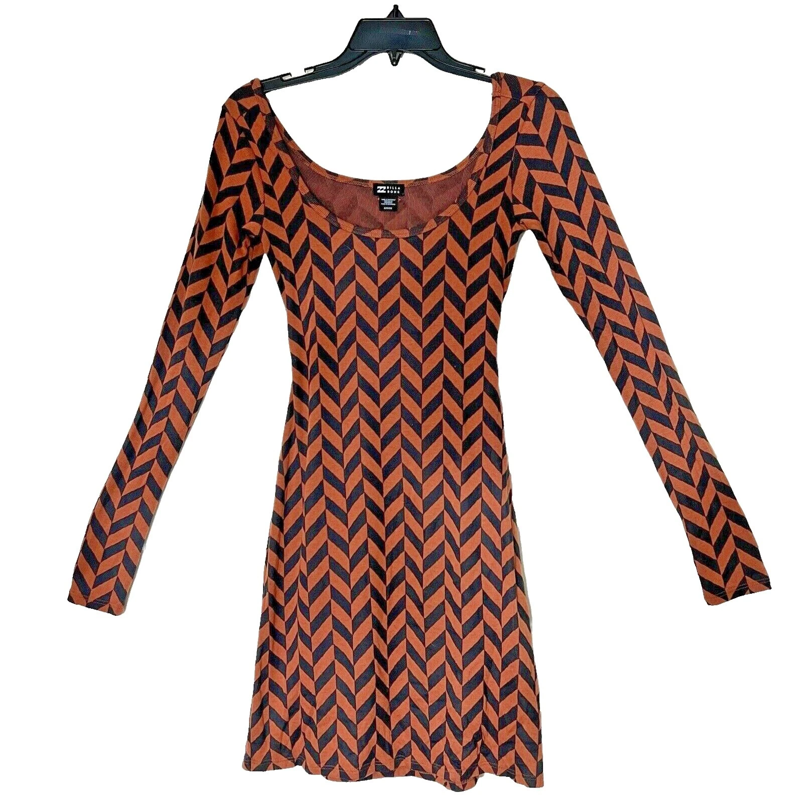 Vestidos geométrico Billabong algodón para mujeres