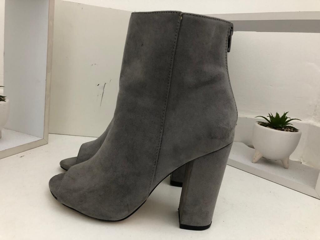 Toe Grey Suede High Heel Boots Ted Baker Women's Qatena Suede