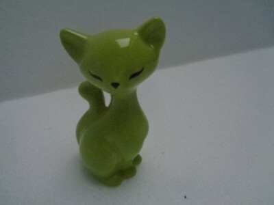Cat / Katze   de luxe  grün   7 cm von Goebel
