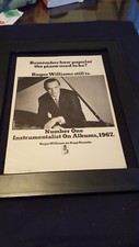 Roger Williams Rare Original 1967 Kapp Records Promo Poster Ad Framed!
