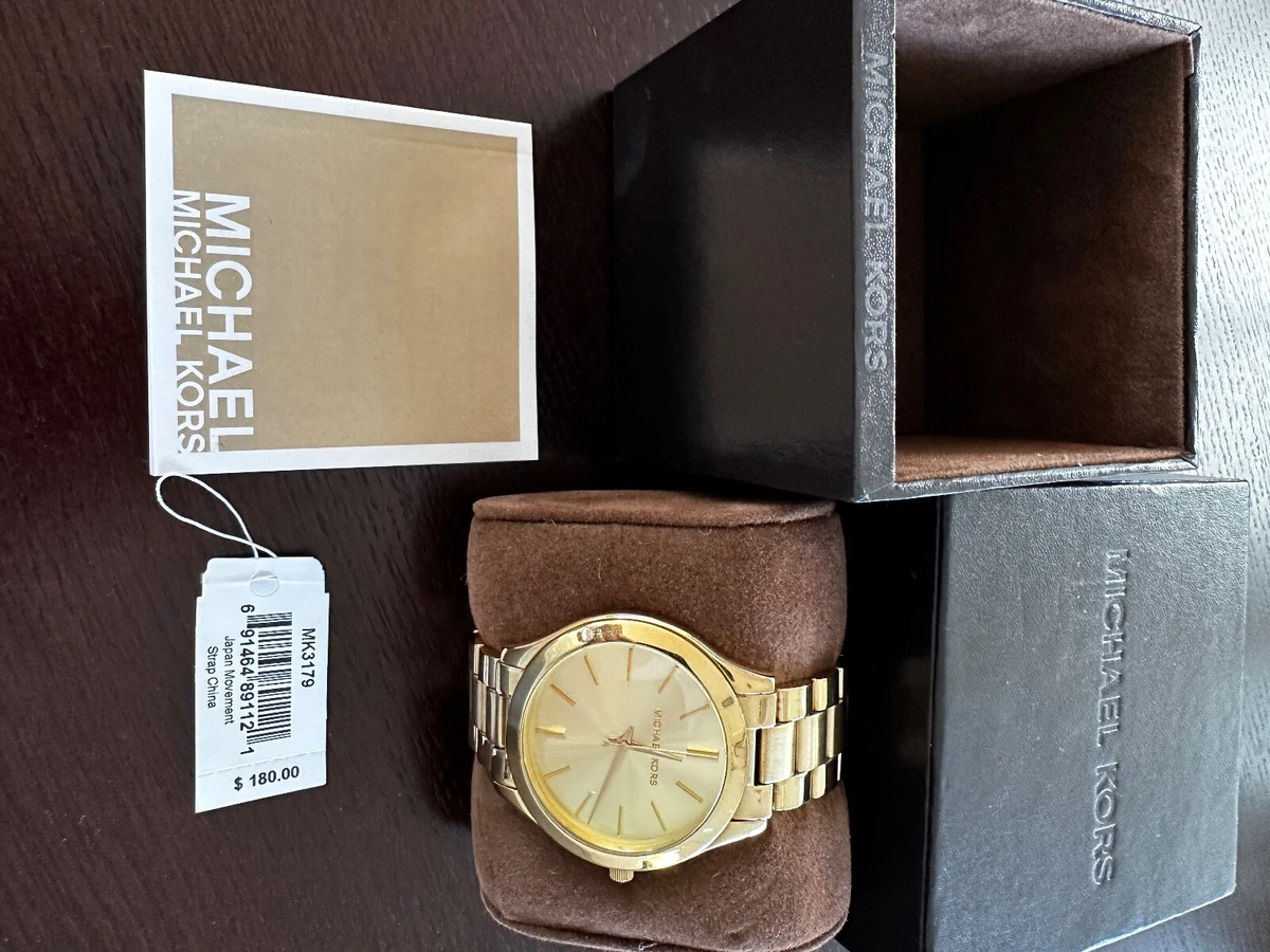 Michael kors discount mk3179 gold