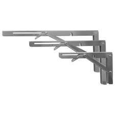 Edelstahl Schwerlast 120kg Regalhalter Regaltr&auml;ger klappbar Regalwinkel Halter