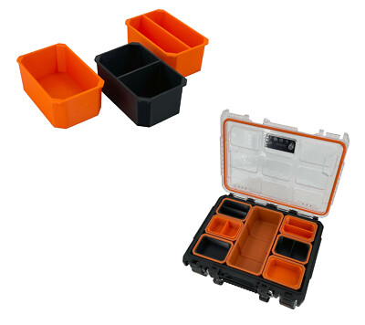 Ridgid 2.0 Pro Gear Small Parts Organizer Box Compatible Small Nesting Bins