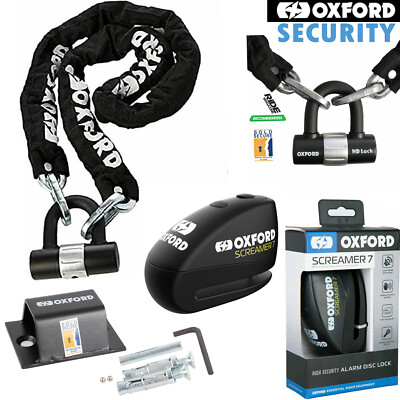 Oxford Security Jumbo Konvolut Kette 1m, Screamer7 Scheibenschloss, Brute Force Anker