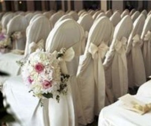 Polyester Banquet Chair Covers Wedding Reception Party Decorations 3