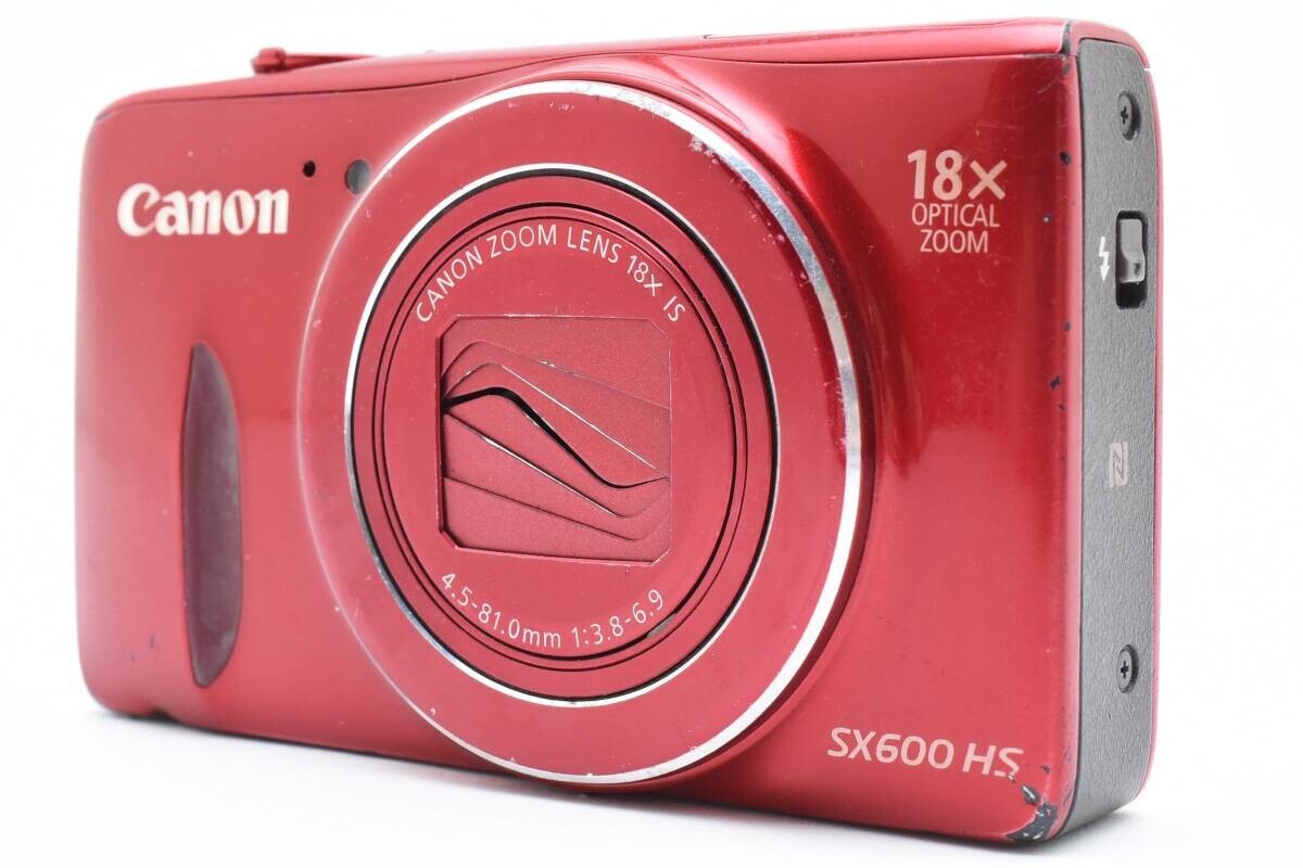 Canon PowerShot SX600 HS Red Digital Camera 16.0MP Junk From