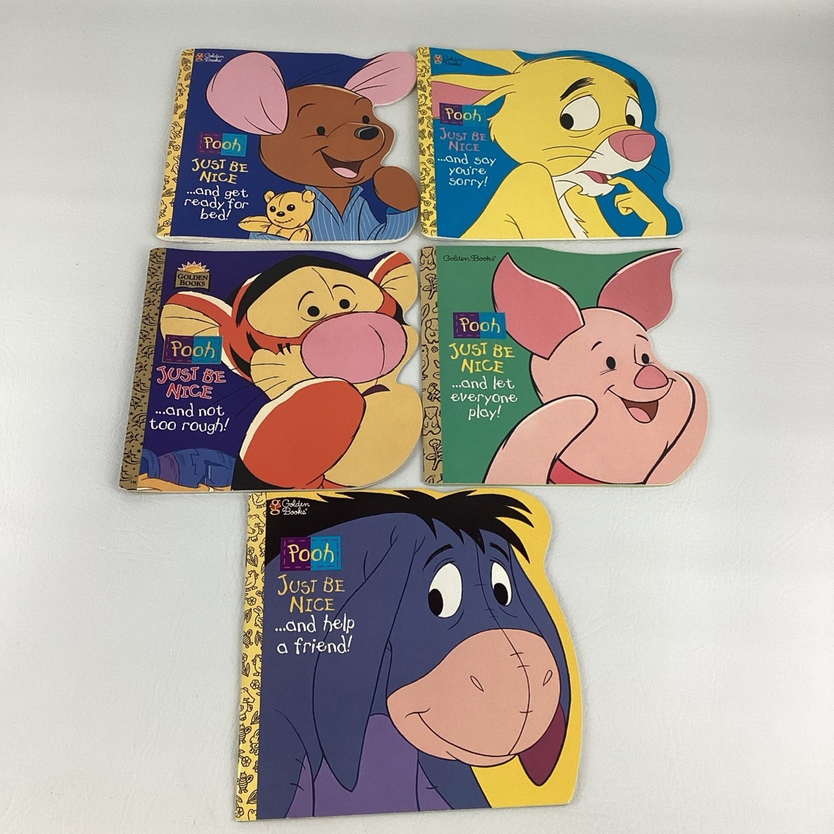Disney Winnie The Pooh Just Be Nice Paperback Book Set Golden
