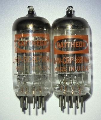 1963 Raytheon JAN CRP-5687WA Matched Pair | 0.5% Precision Matched | NOS in Box