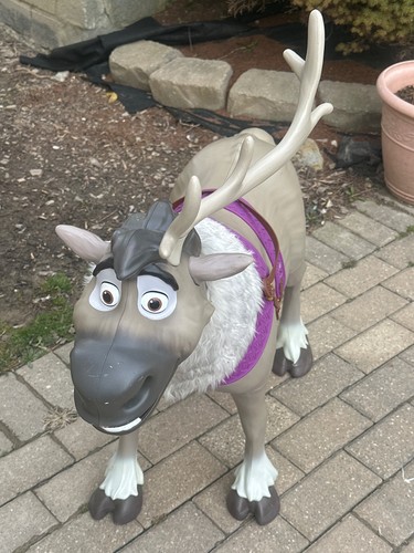 Disney Frozen 2 Playdate Sven Ride-On Reindeer Child Size Toy with Sounds