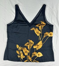 NWT Ted Baker London Innah Fantasia Calla Lily Floral Mesh V-Neck Cami Top Sz 5