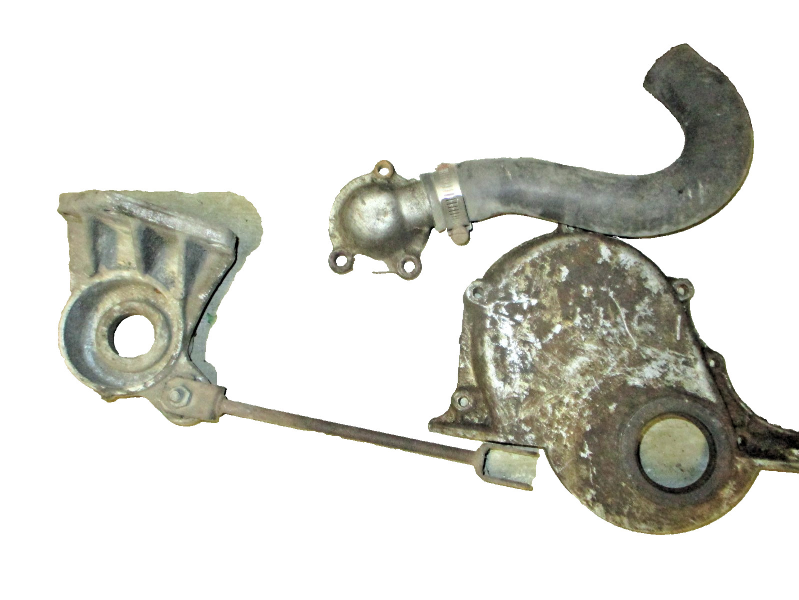 Fiat 850 Spider Racer Coupe Engine Parts Covers Support Timing Cover Rare