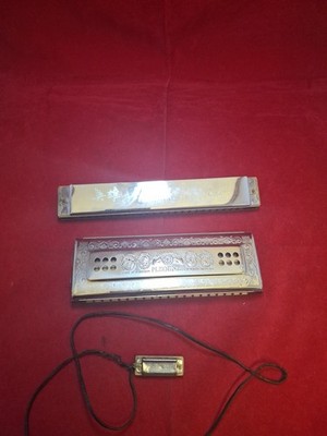 The Echo Harp Harmonica M Hohner Double Sided  bundle A1