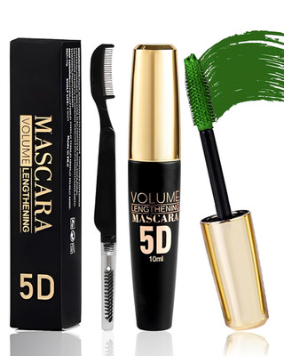 Mascara verde resistente al agua 5D alarga da volumen duradera regalo mujer