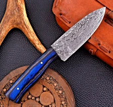 Custom HandMade Damascus Hunting Knife / Hand Forged Damascus Steel Blade 2968