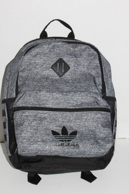 NWOT Adidas Originals Grey Heather Backpack, Classic Trefoil Logo, Adjust Straps