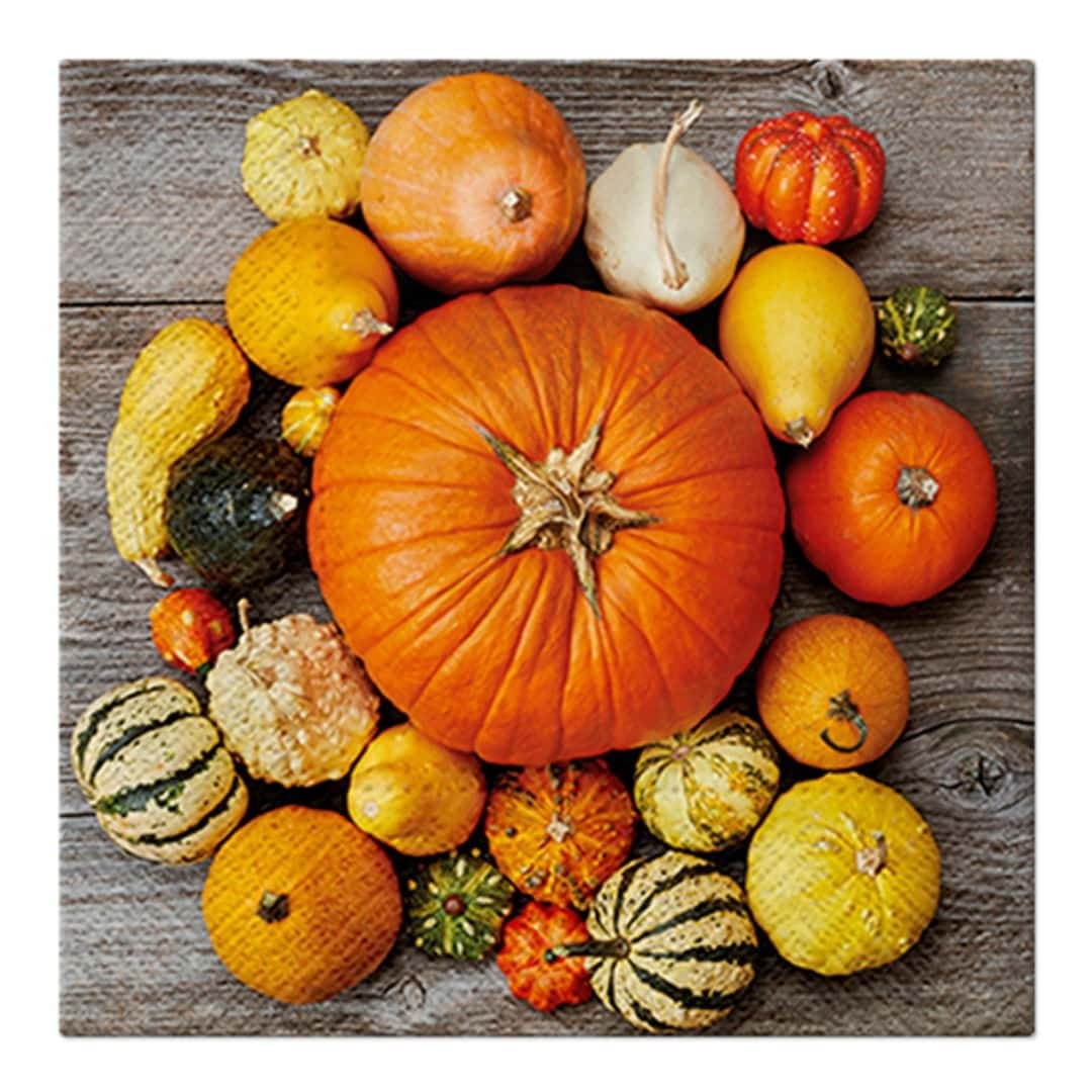 20 Napkins Pumpkins Autumn 3 Ply 33x33 Cm Paw | Halloween Pattern
